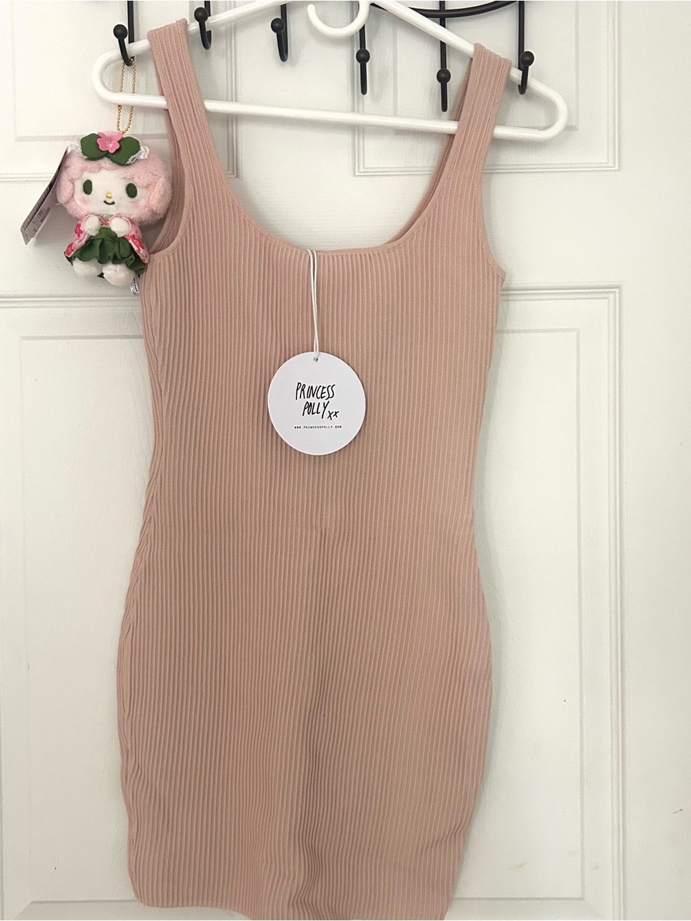 Blush Ribbed Mini Dress